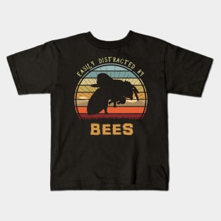 Easily Distracted By Bees Kids T-Shirt